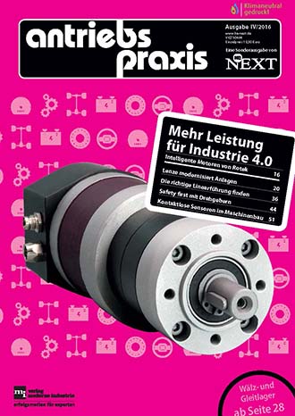 Fachartikel "antriebspraxis" Ausgabe IV/2016 über BLDC-Motor ROMOTION