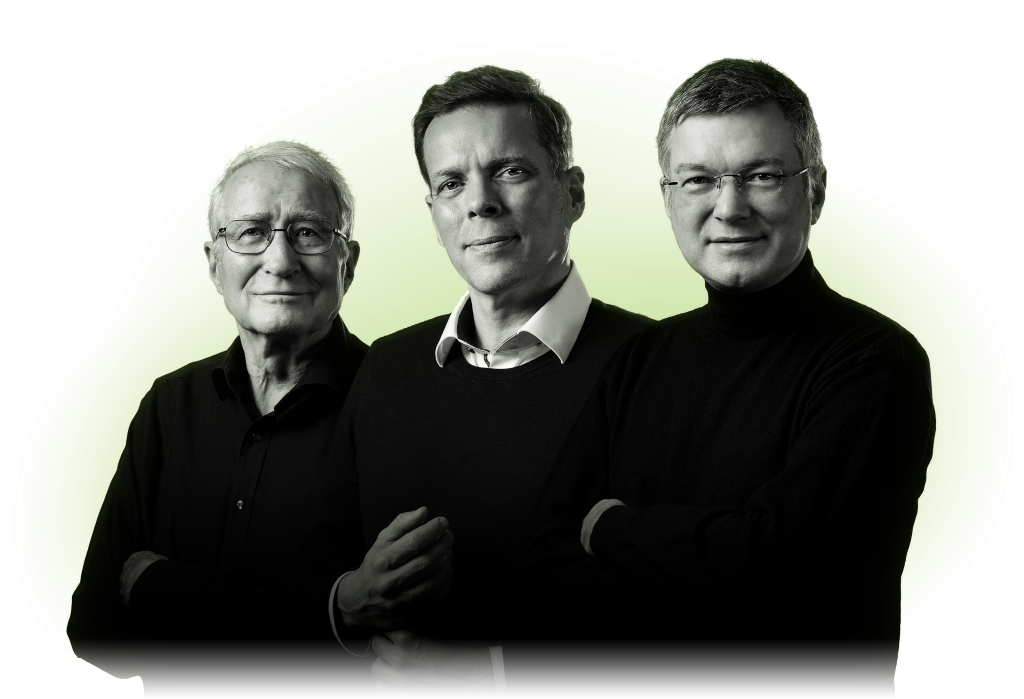 ROTEK Geschäftsführung Wilfried, Rolf und Klaus Treusch