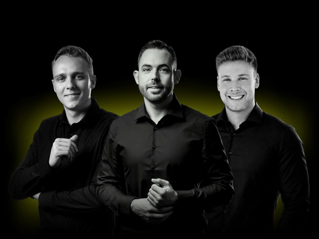 Das Vertriebs-Team von Rotek Motoren: Niklas, Robin und Phil