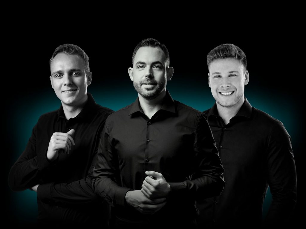 Das Vertriebs-Team von Rotek Motoren: Niklas, Robin und Phil