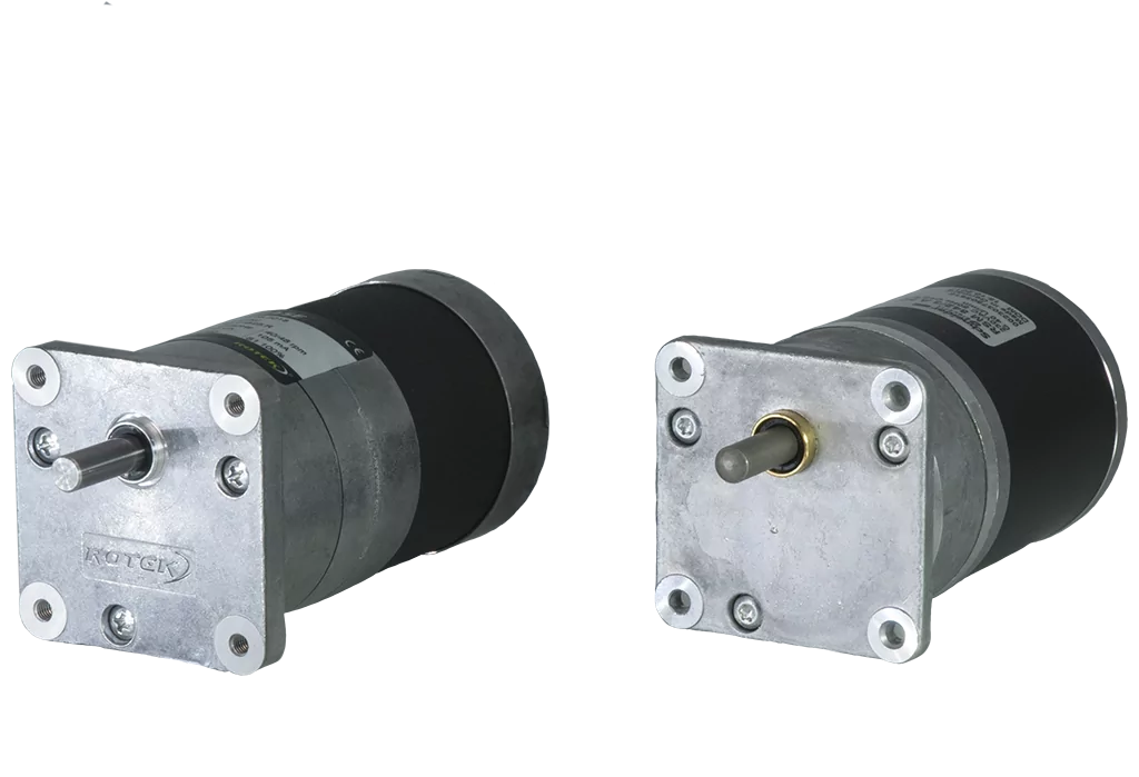 Synchronous motor ROBASE with spur gear in comparison to Berger Lahr motor